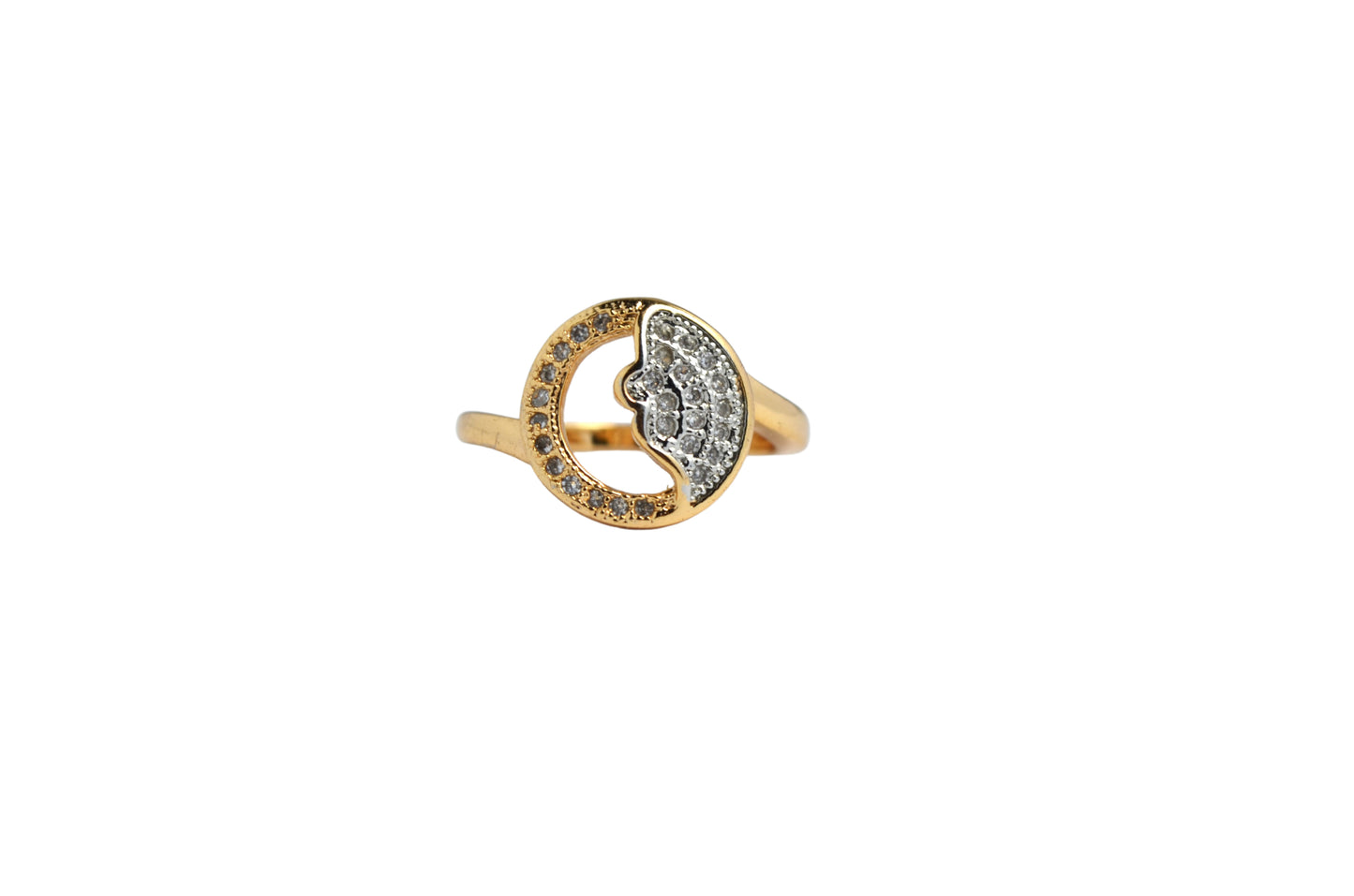 Semi-Circular CZ Ring